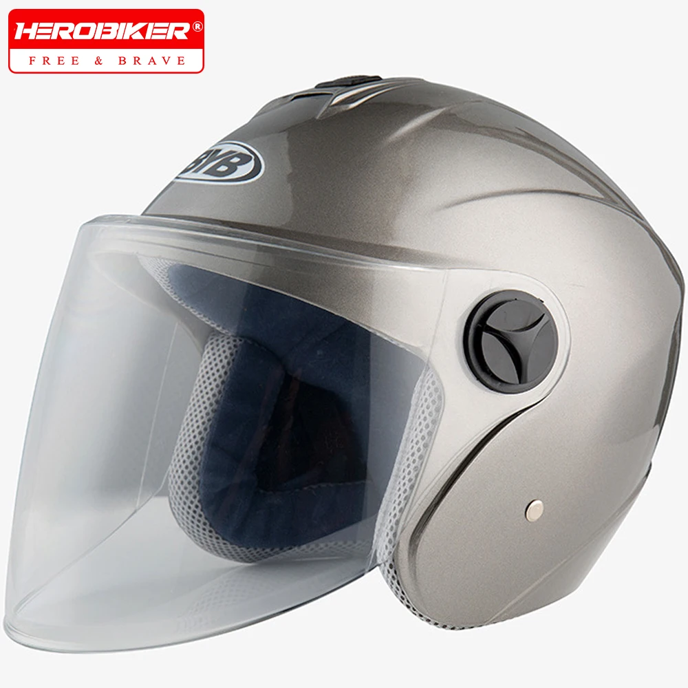

Motocross Helmet Electric Vehicle Helmets Motorcycle Helmet 3/4 Open Face Four Seasons Unisex Breathable Helmet For Men