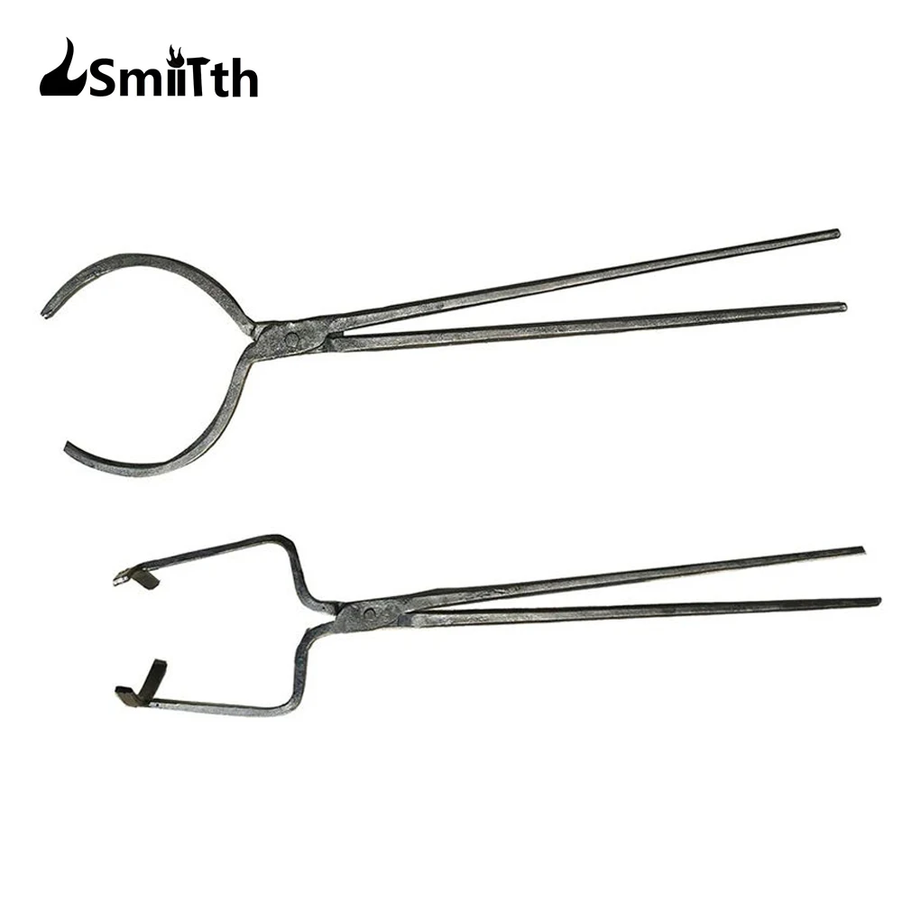 LSMIITTH 10&16 KG Crucible Tongs For Melting Metal Foundry Tools Crucibles Pouring Lifting Heavy Duty Clamp Pliers Holder 24