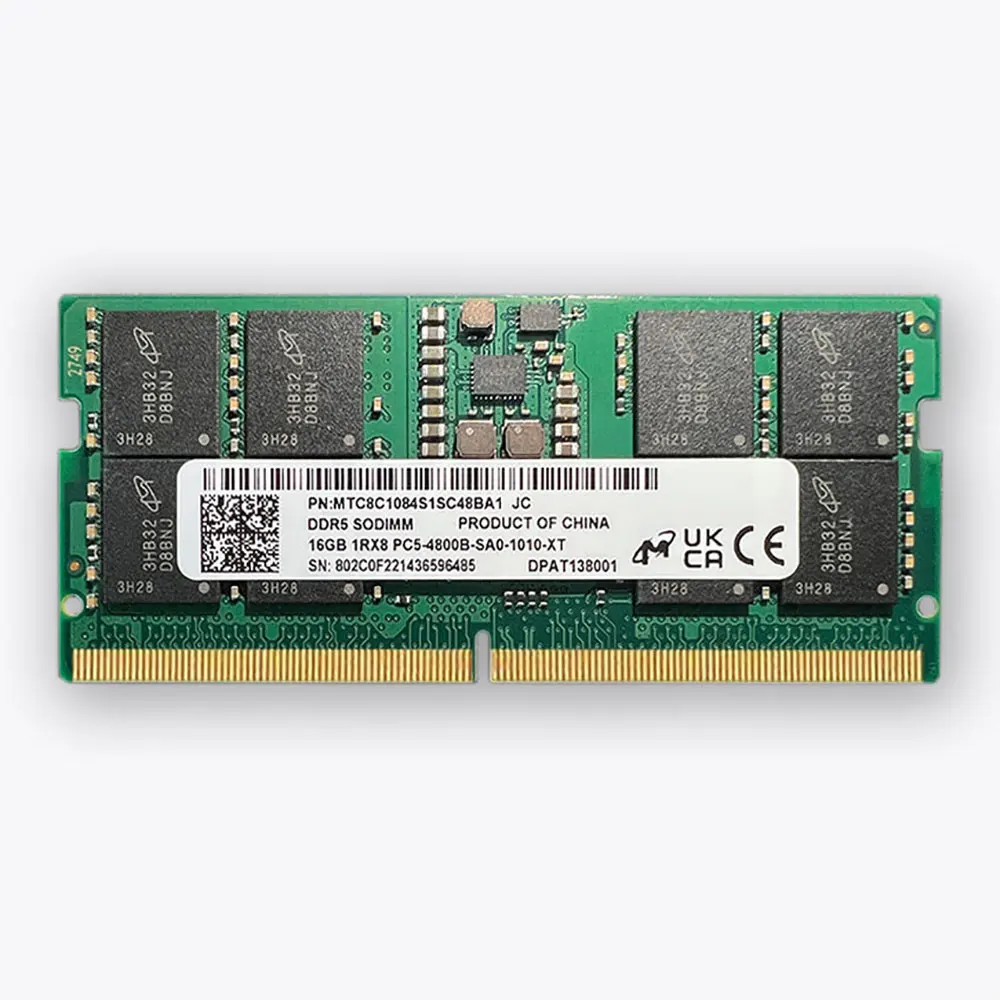 Crucial Micron Memoria DDR5 SODIMM RAM 16GB 32GB 8GB 4800MHz
