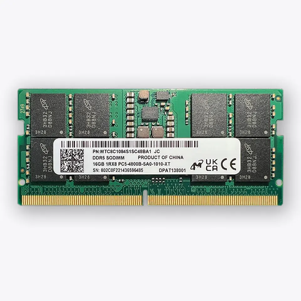 Crucial Micron Memoria DDR5 SODIMM RAM 16GB 32GB 8GB 4800MHz