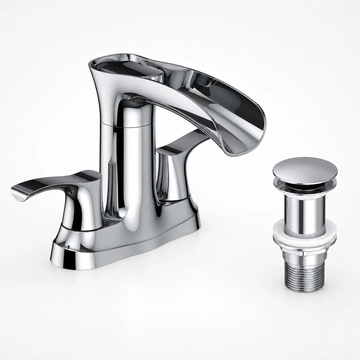 HiMISS Modern Waterfall Bathroom Faucet image 9