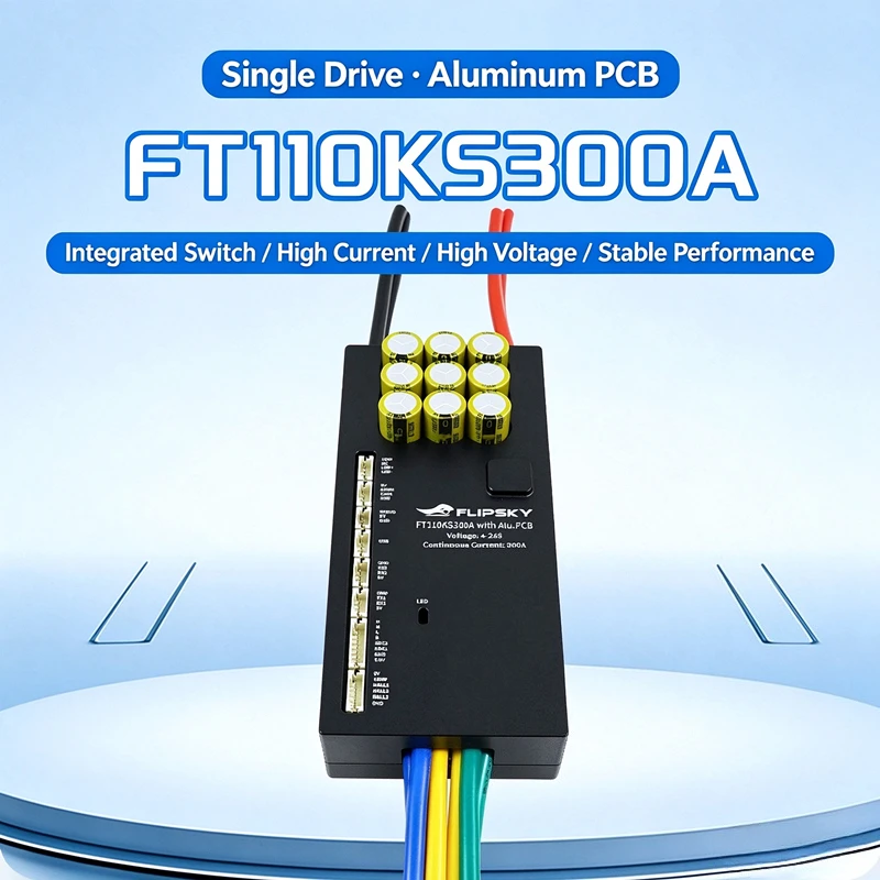 Flipsky FT110KS300A 300A Continuous 800A Peak NON-VESC ESC, 14-110V for Electric Scooter Ebike Robotics Projects