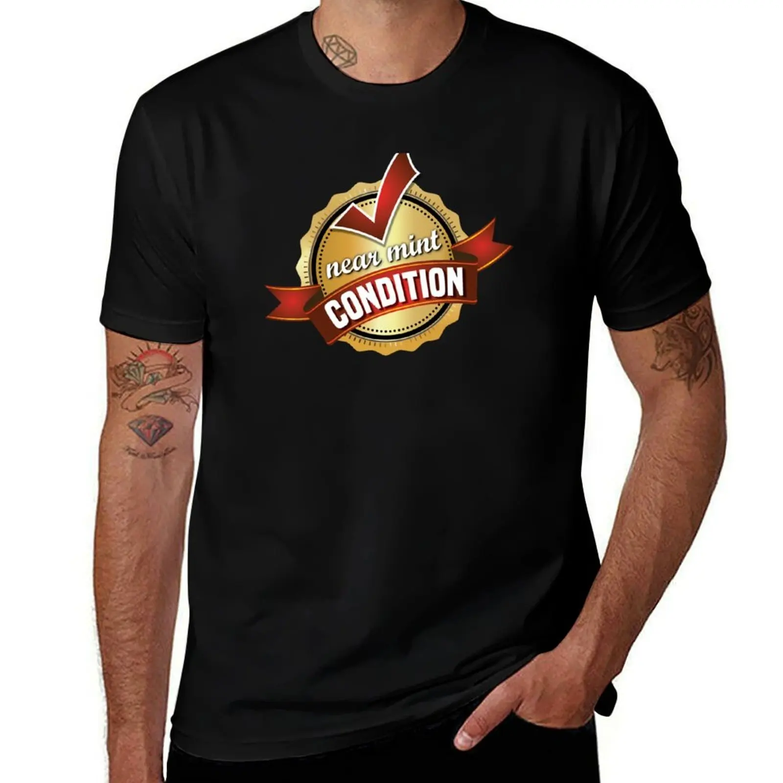 Near Mint Condition Logo T-Shirt Gym Exercise Short Sleeve T-Shirt