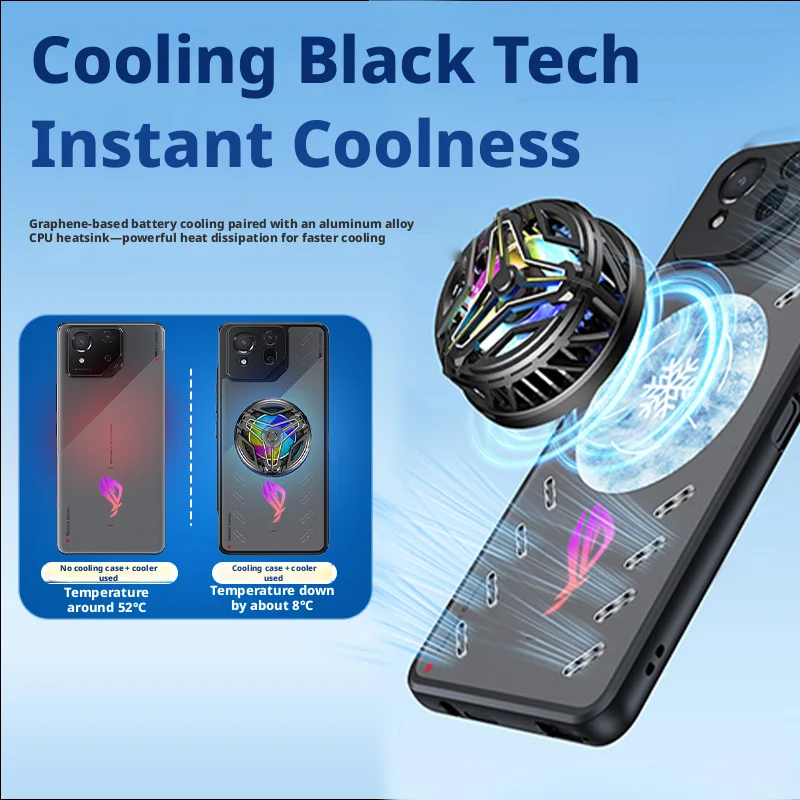 غطاء مغناطيسي للتبريد بالجرافي - مراجعة Gaming Accessories For Your Phone وسعره