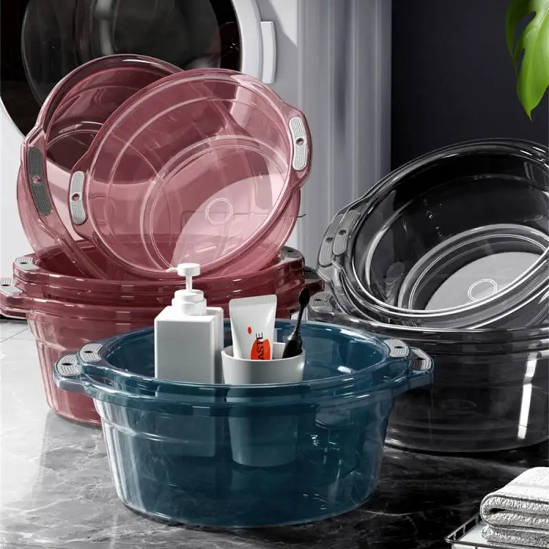 Lavabo antideslizante multiusos, práctico lavamanos de plástico, fácil de limpiar, duradero, ahorro de espacio