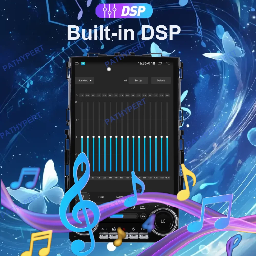 راديو اندرويد 15 لسيارة رينو كوليوس ميجان 4 وسامسونج SM6 تاليسمان 2016-2021، شاشة بلو راي 2.5K، وحدة رأسية، كاربلاي QCM 6125 #6
