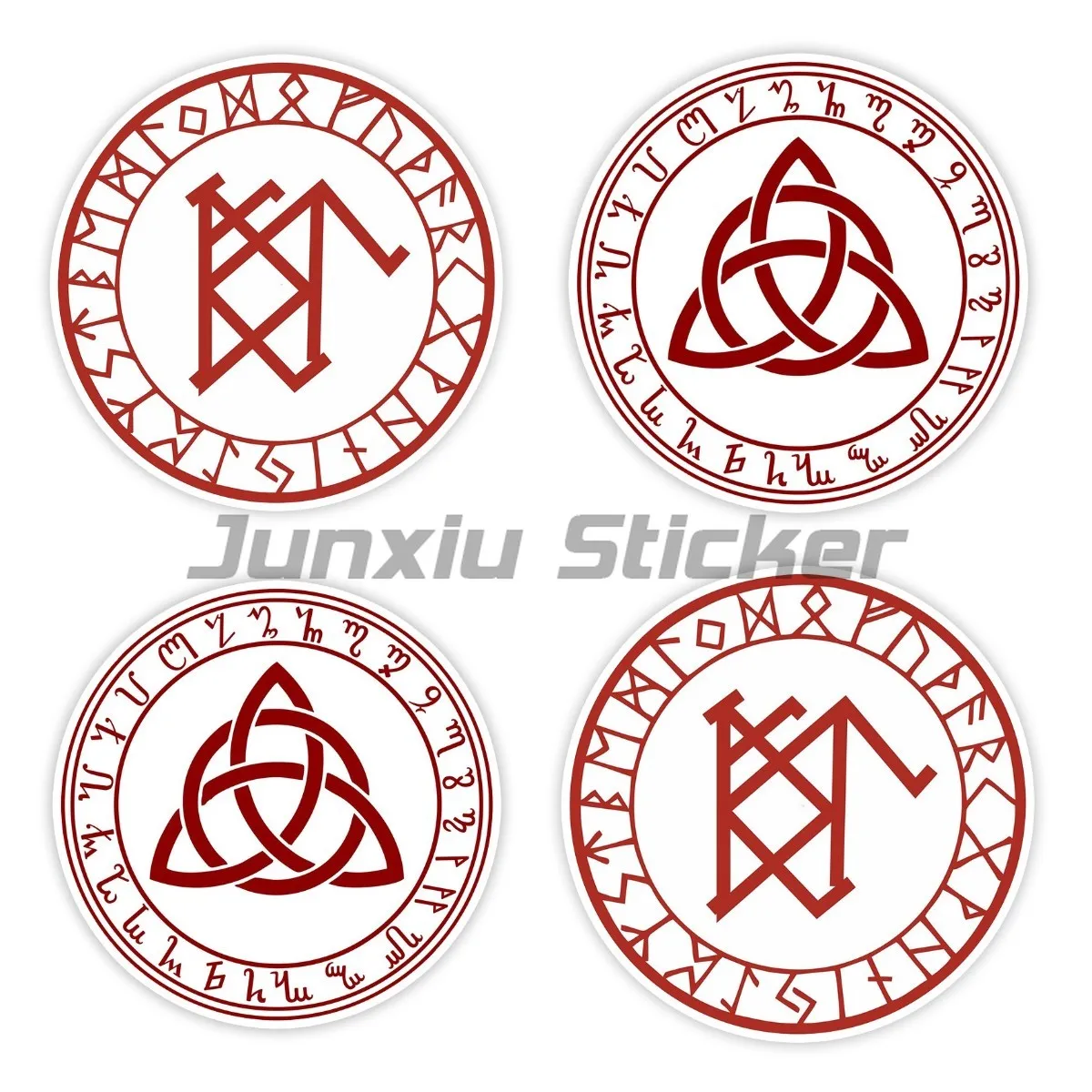 Various Sizes Removable Decal Theban Triquetra Symbol Car Sticker Waterproof on Bumper Rear Window Laptop Decal