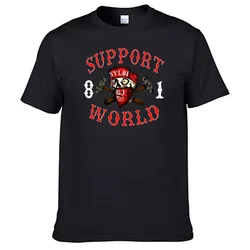 Support 81 World Hells Angels T Shirt Unisex 100% Cotton Top Sales Shirt N02