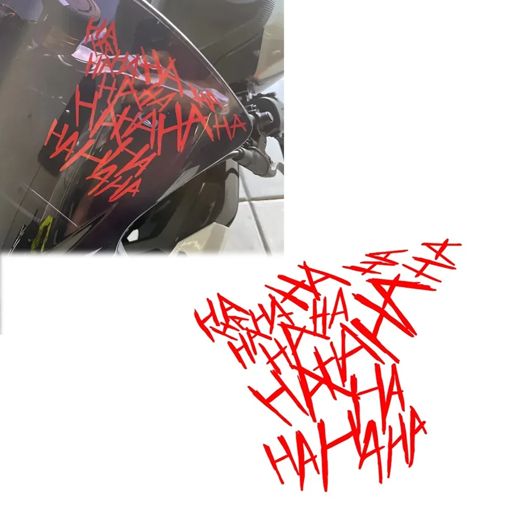 Car Stickers, Motorcycle Car Decals, Funny JDM Vinyl, Car Styling HAHAHA Motorcycle Decorative Stickers, Motorcycle Helmets