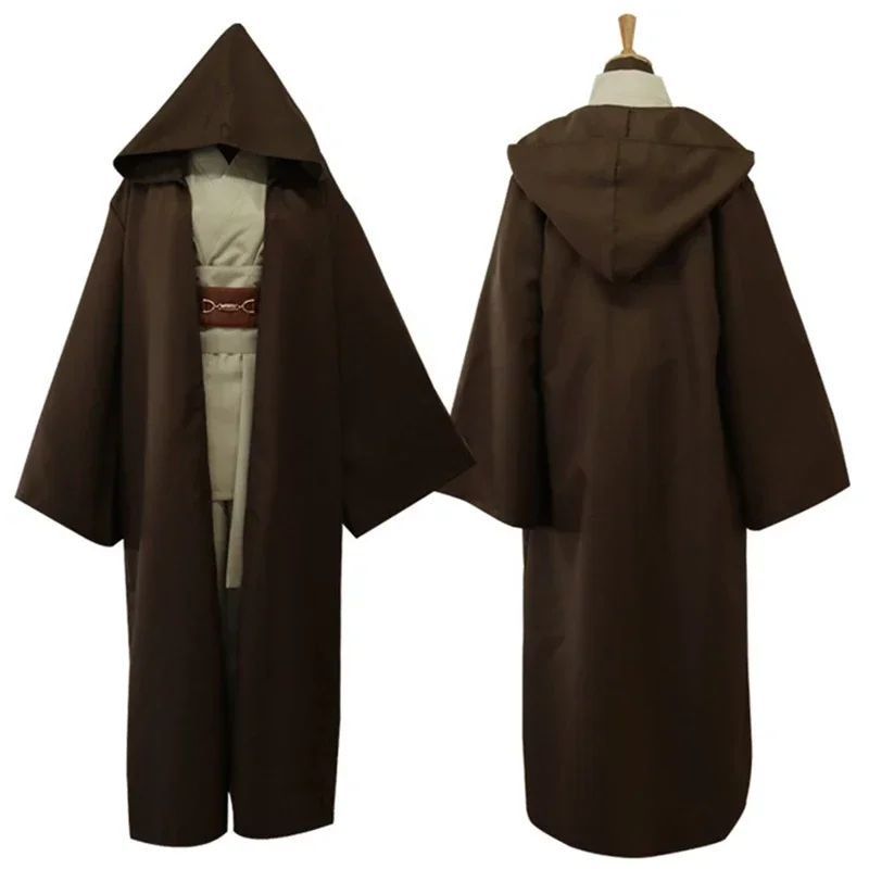 COS Movie Star Costume Cosplay Mace Windu Robe Obi Wan Kenobi Wars Uniform Anakin Skywalker Outfits Cloak Men Hallow