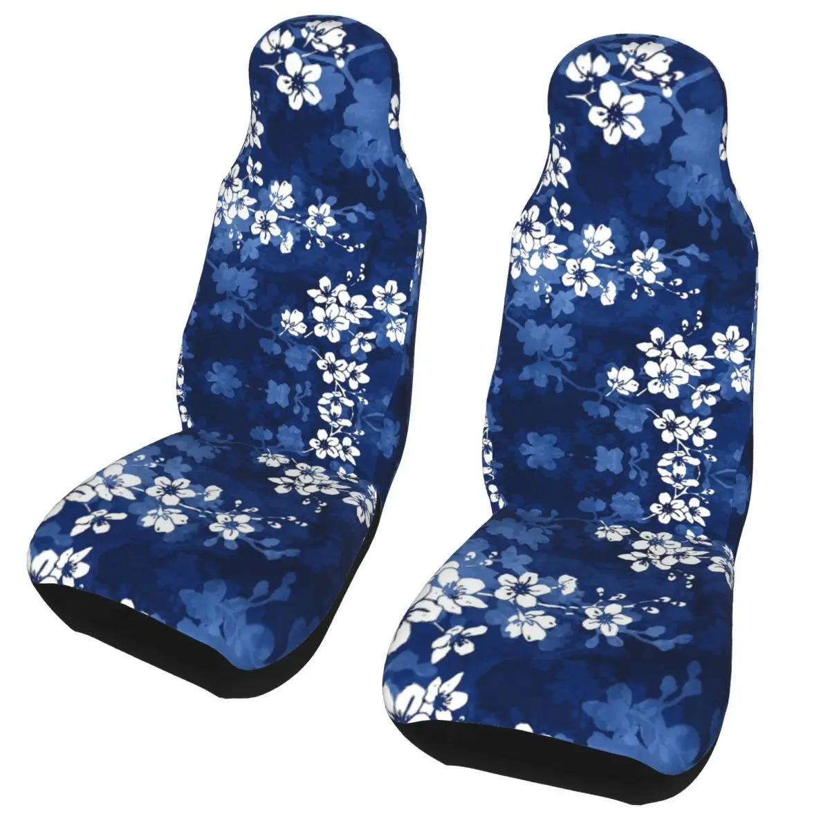 Sakura Blossom In Deep Blue Universal Car Seat Cover Four Seasons AUTOYOUTH Flowers Car Seat Protector Polyester Car Styling