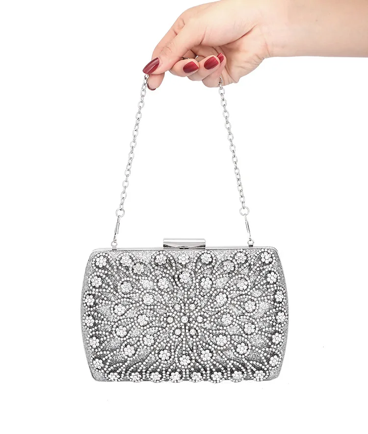 

Handbag Diamond Rhinestone Dinner Bag Dress Evening Bag Lady Handbag Banquet Wedding Shoulder Bag Shining Gift For Friends