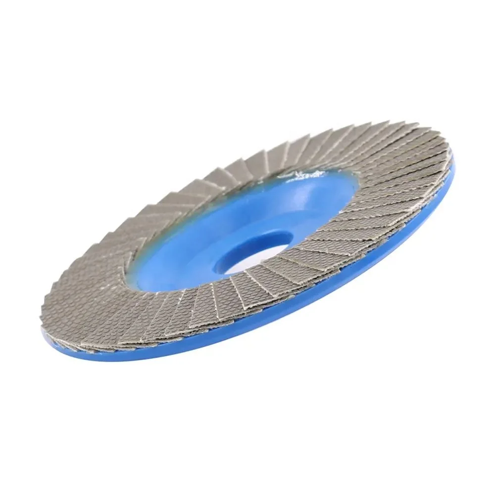 115mm Electroplated Diamond Flap Disc Abrasive Ceramic Tile Grinding Wheel Sand Paper Siding Cloth Backing Customized OEM