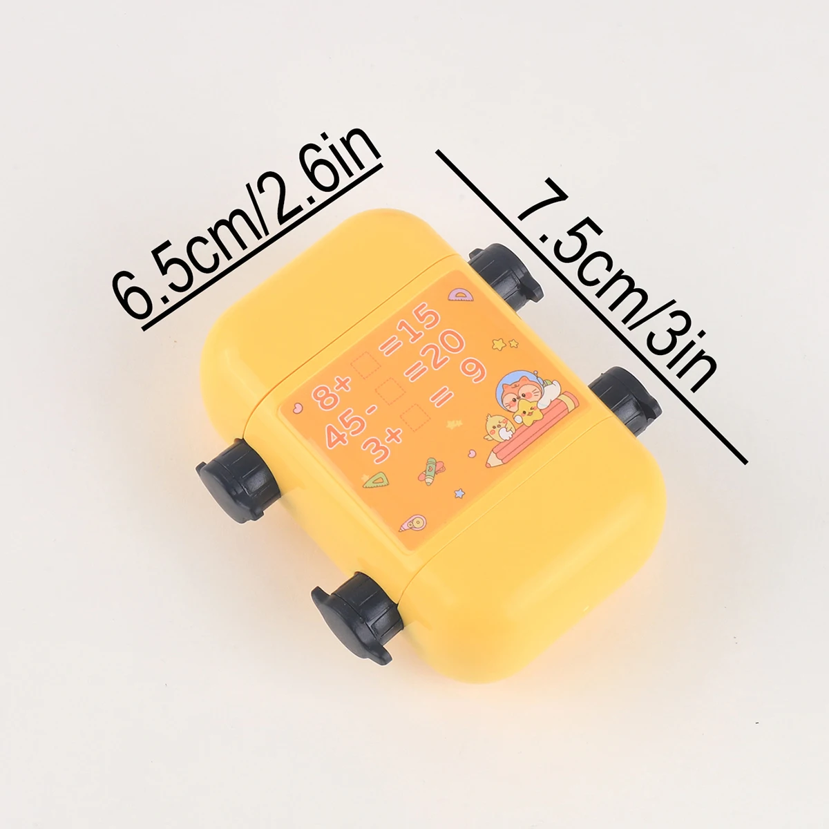1 Two-in-one Double Roller Random Multiplication Stamp, Student Practice Math Calculation Question Builder Roller Stamp