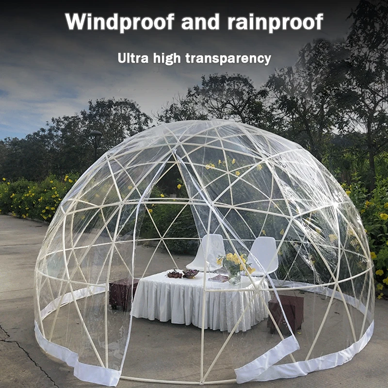 Transparent Starry Sky Tent, Eco-Friendly Material, Windproof, Waterproof, UV Resistant, Spacious for 6-8 People, Easy Assembly