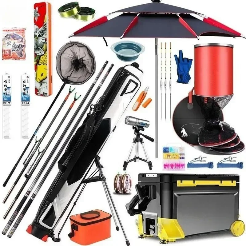 Taiwan Fishing Rod Set Complete Gear Combination Full Equipment Fishing Rod Set