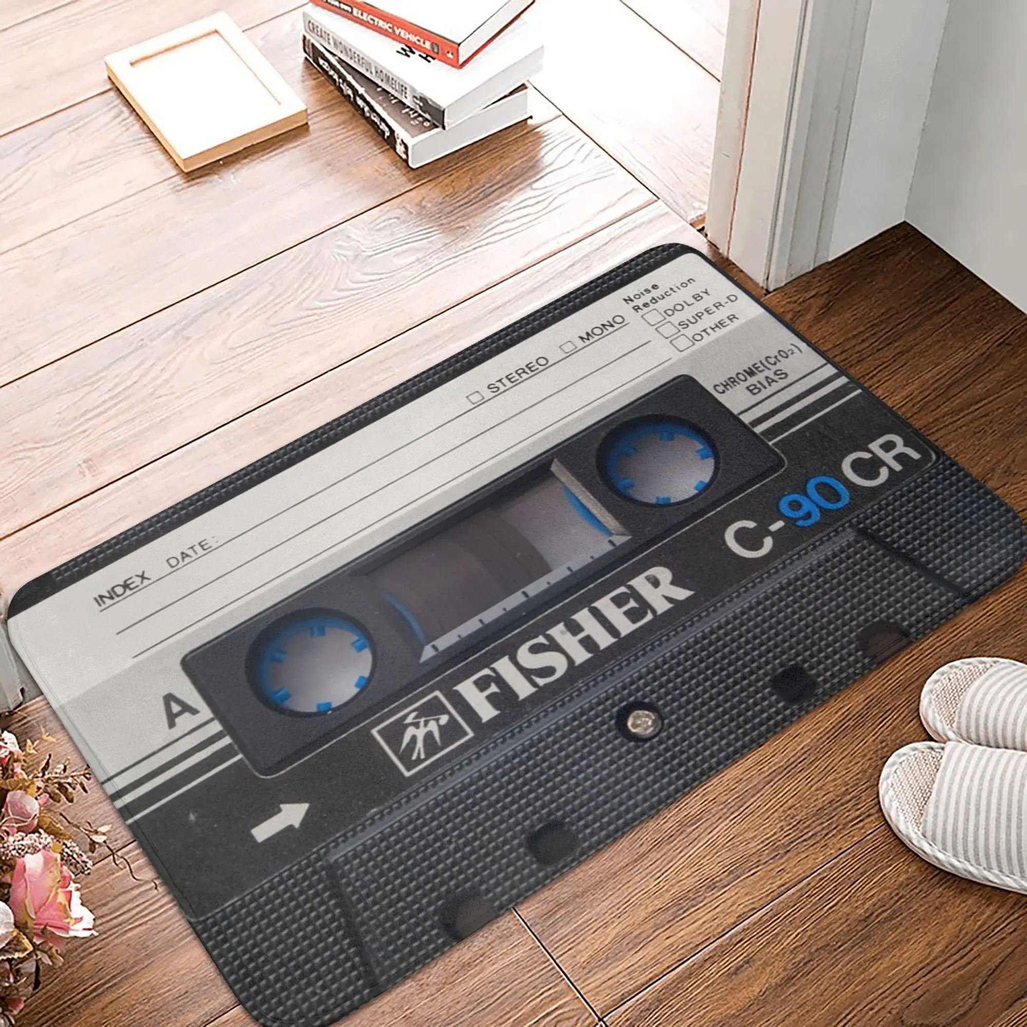 Vintage Cassette Tapedeck Doormat Mat Anti-Slip  Bathroom Kitchen Toilet Rug Carpet