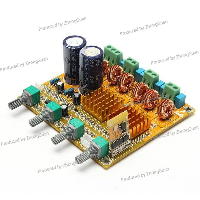 Bluetooth 2.1 Power Amplifier Board High-power Finished Product Digital Class D 3-channel HIFI Overweight Bass Audiophile Level