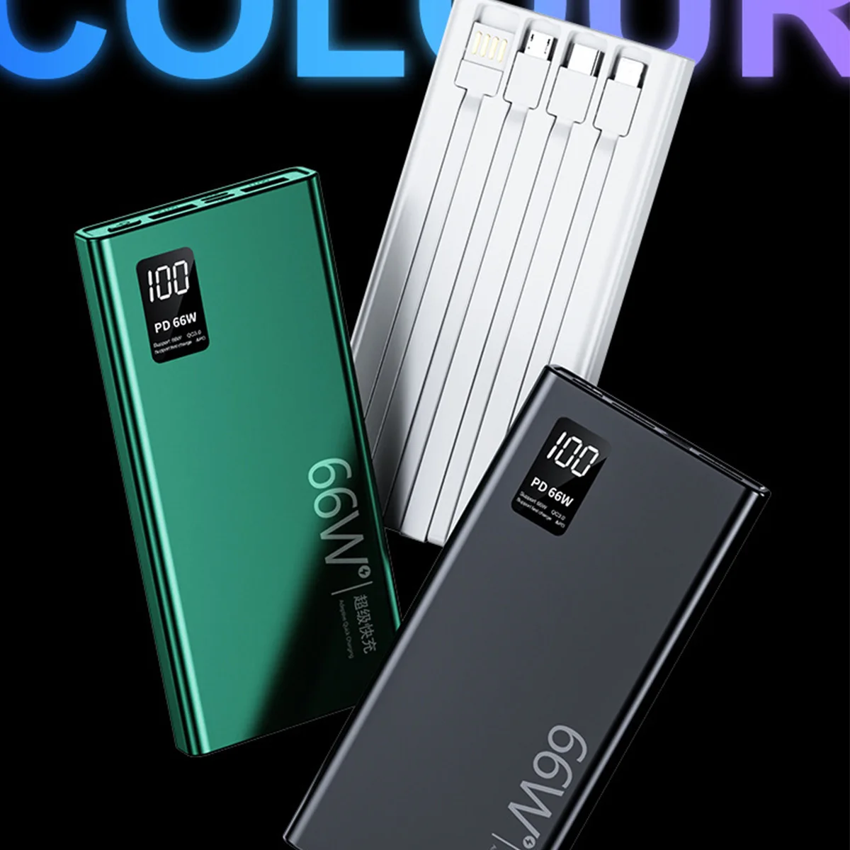 Banco de energía portátil de 10000mAh USB C batería de repuesto externa de carga rápida 10000mAh Powerbank para iPhone 16 15 Samsung Xiaomi