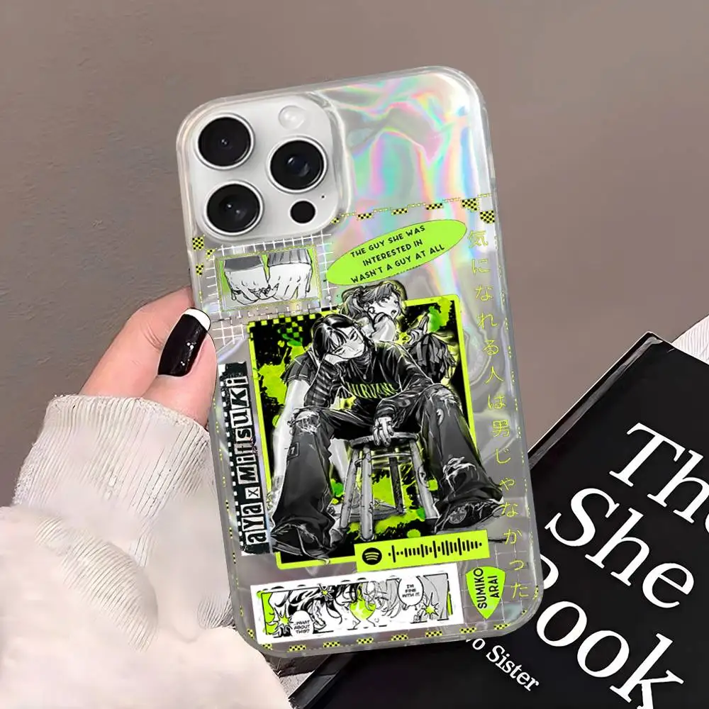 الرجل الذي كان اهتمامًا في لم يكن رجلًا في جميع حافظة الهاتف لهاتف آيفون 11 12 15 16 17 Plus Pro Max Plus غطاء ملون لامع من الساتان #2