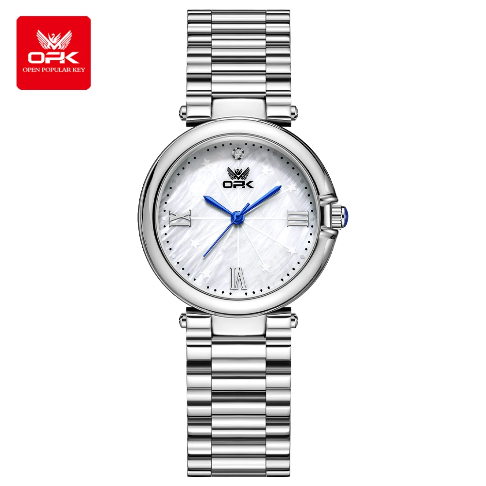 OPK nuovissimo orologio al quarzo da donna impermeabile 8182