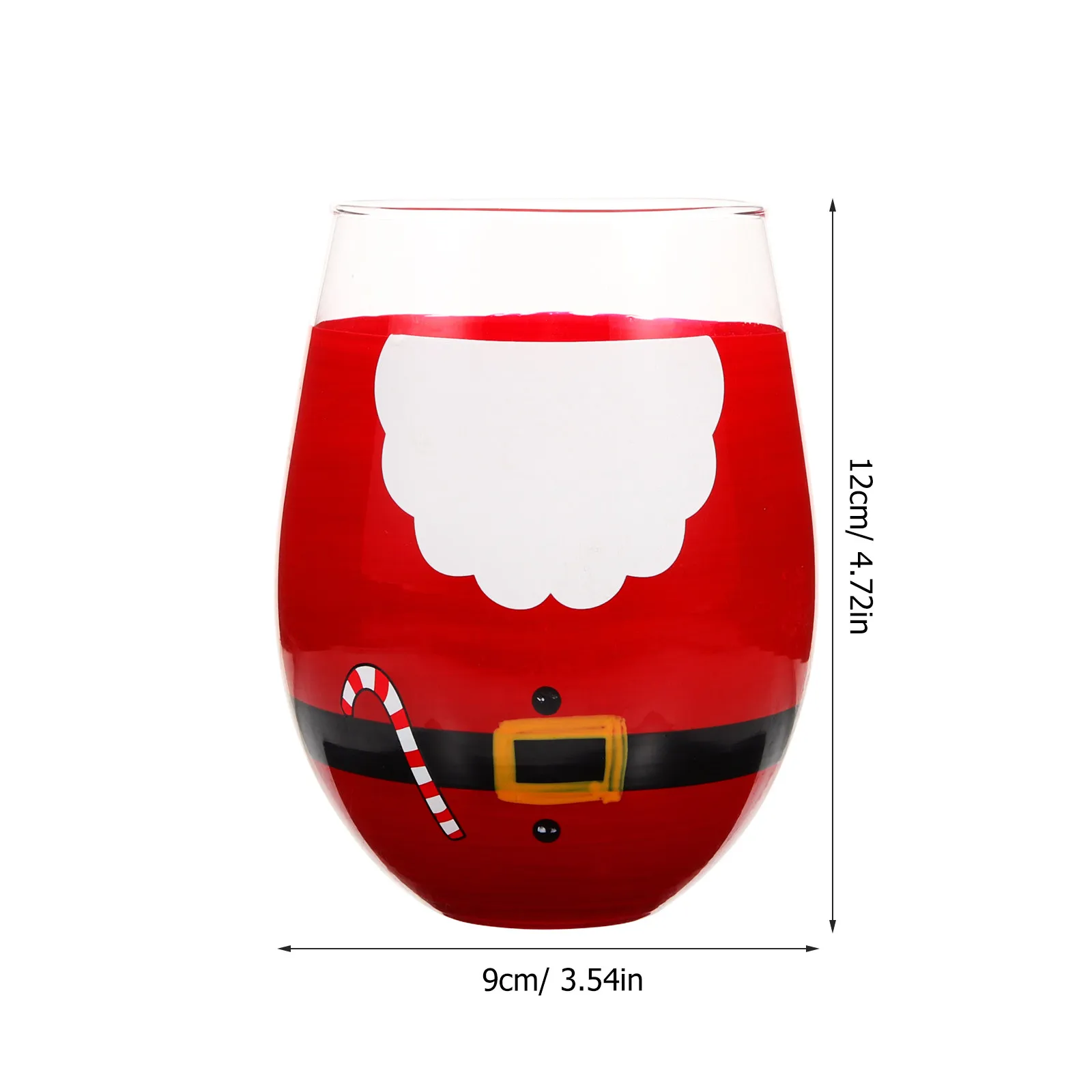 Chubby Glass Mug Hand-Drawn Design Multi-Purpose Drinking Cup for Coffee Water Milk Breakfast Party Christmas Gift Chic Compact
