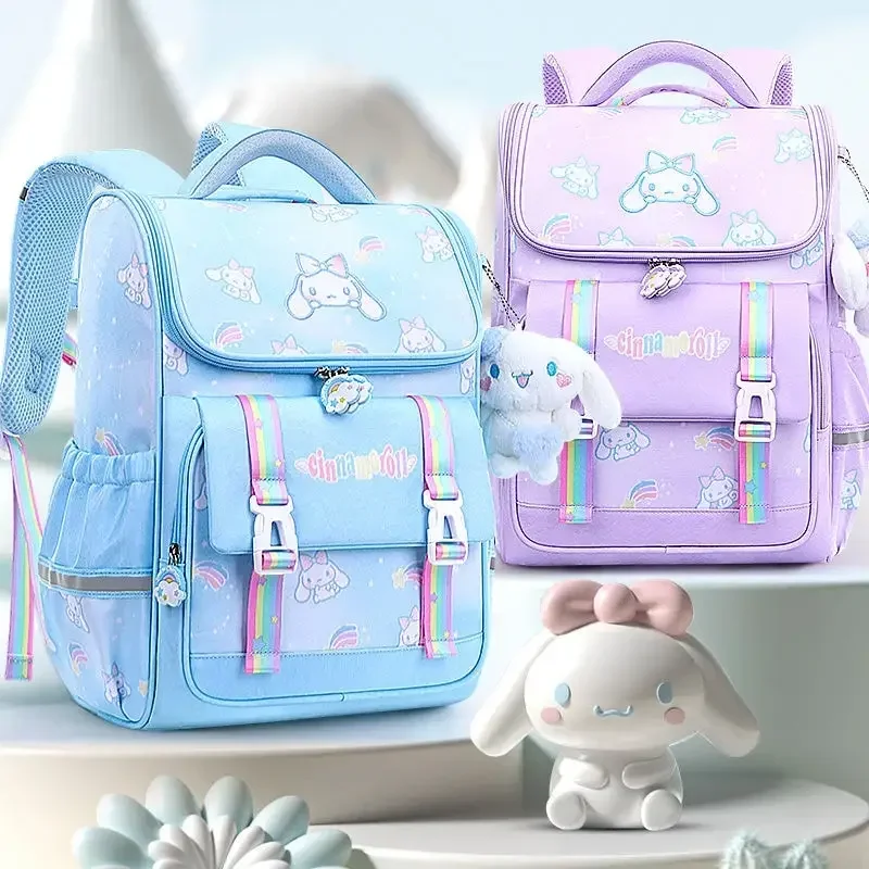 

Sanrio Cinnamoroll аниме милый детский рюкзак большой емкости школьные ранцы студенческая сумка через плечо с героями мультфильмов дорожный подарок