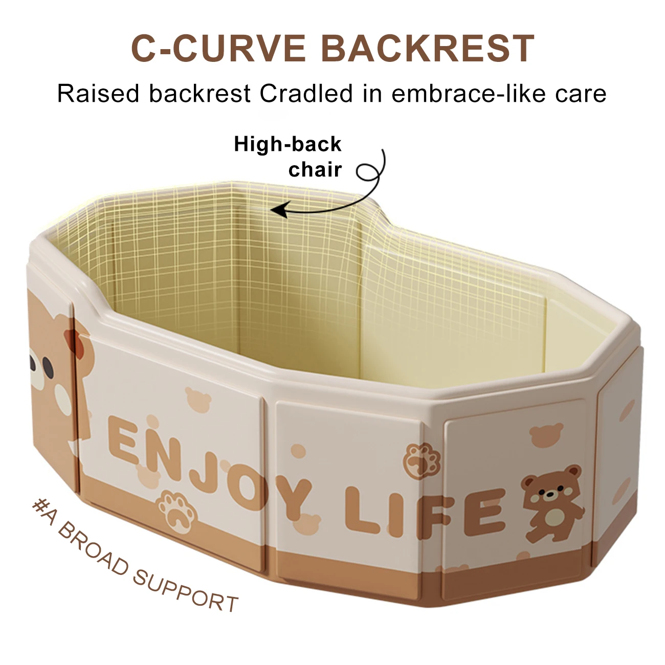 Складная детская ванночка для младенцев и малышей, 1 шт., складная и герметичная, усиленная прочная конструкция