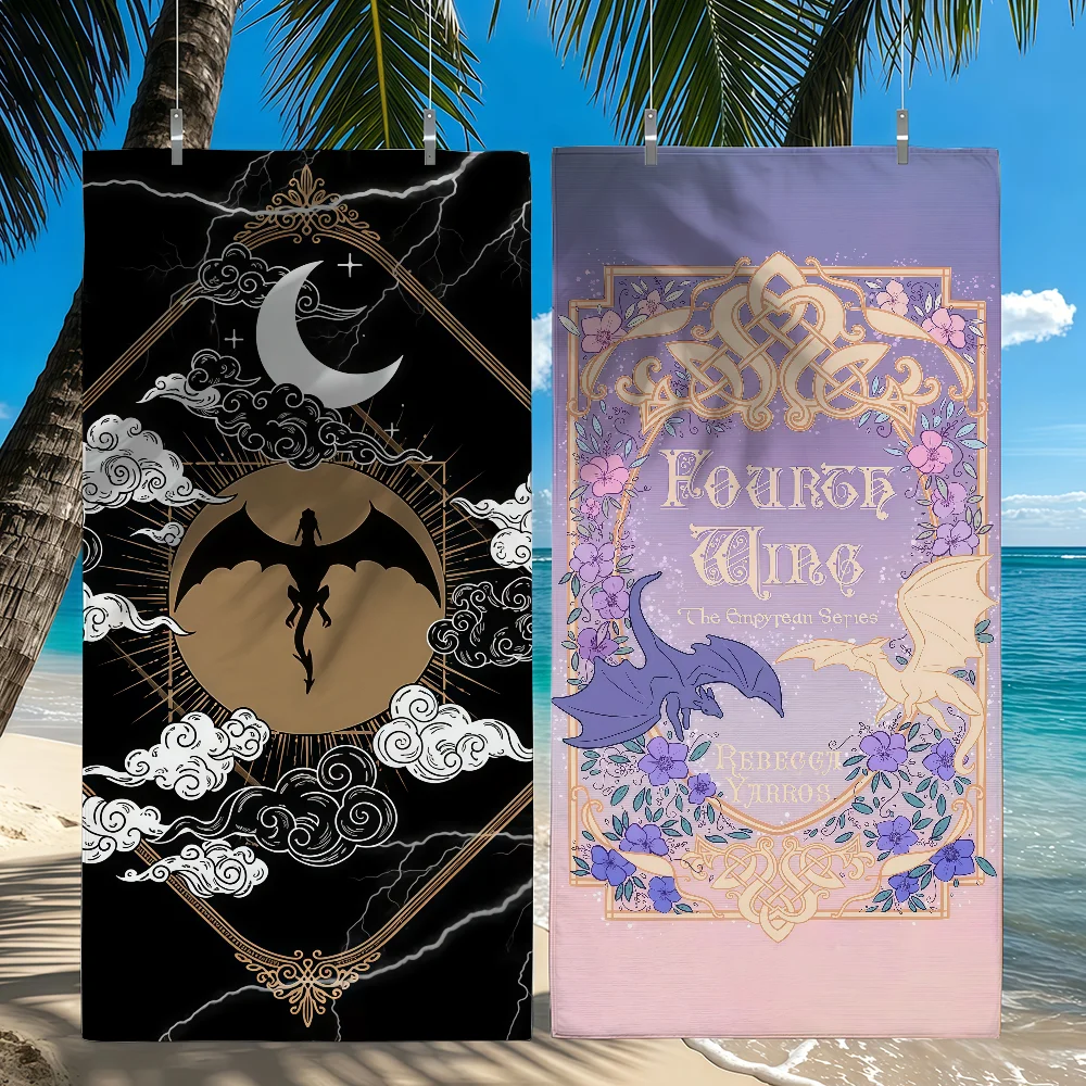 Book Fourth Wing Towel Quick Drying Beach Towels Are Suitable For Swimming Pools Camping Yoga And The Gym