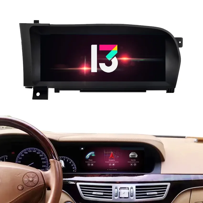 

10.25 Inch 720p Snapdragon 680 Carplay Radio for S Class W221 S350 S500 S450 Upgrade Navigation Android Screen