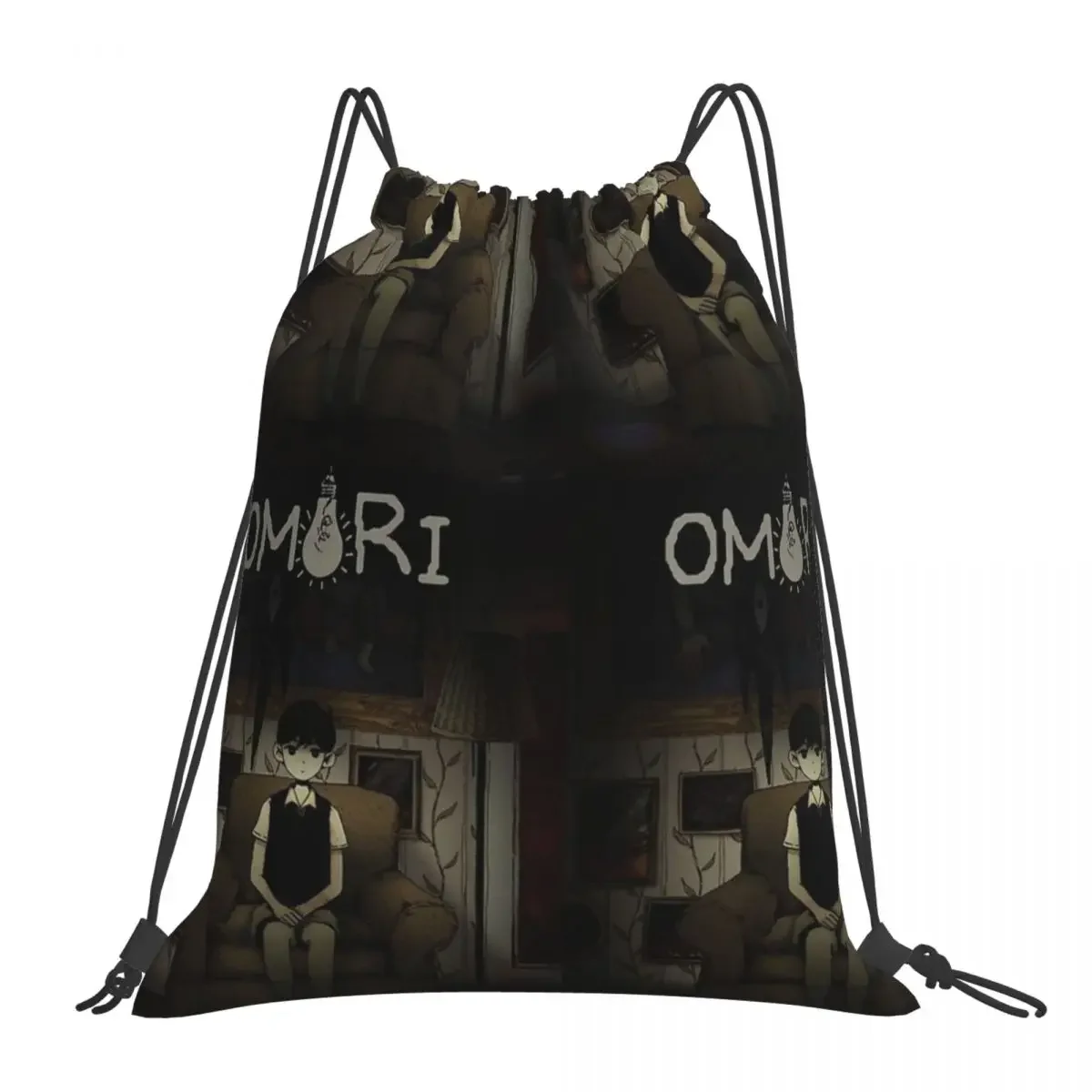 

Omori Backpacks Multi-function Portable Drawstring Bags Drawstring Bundle Pocket Sports Bag BookBag For Man Woman School