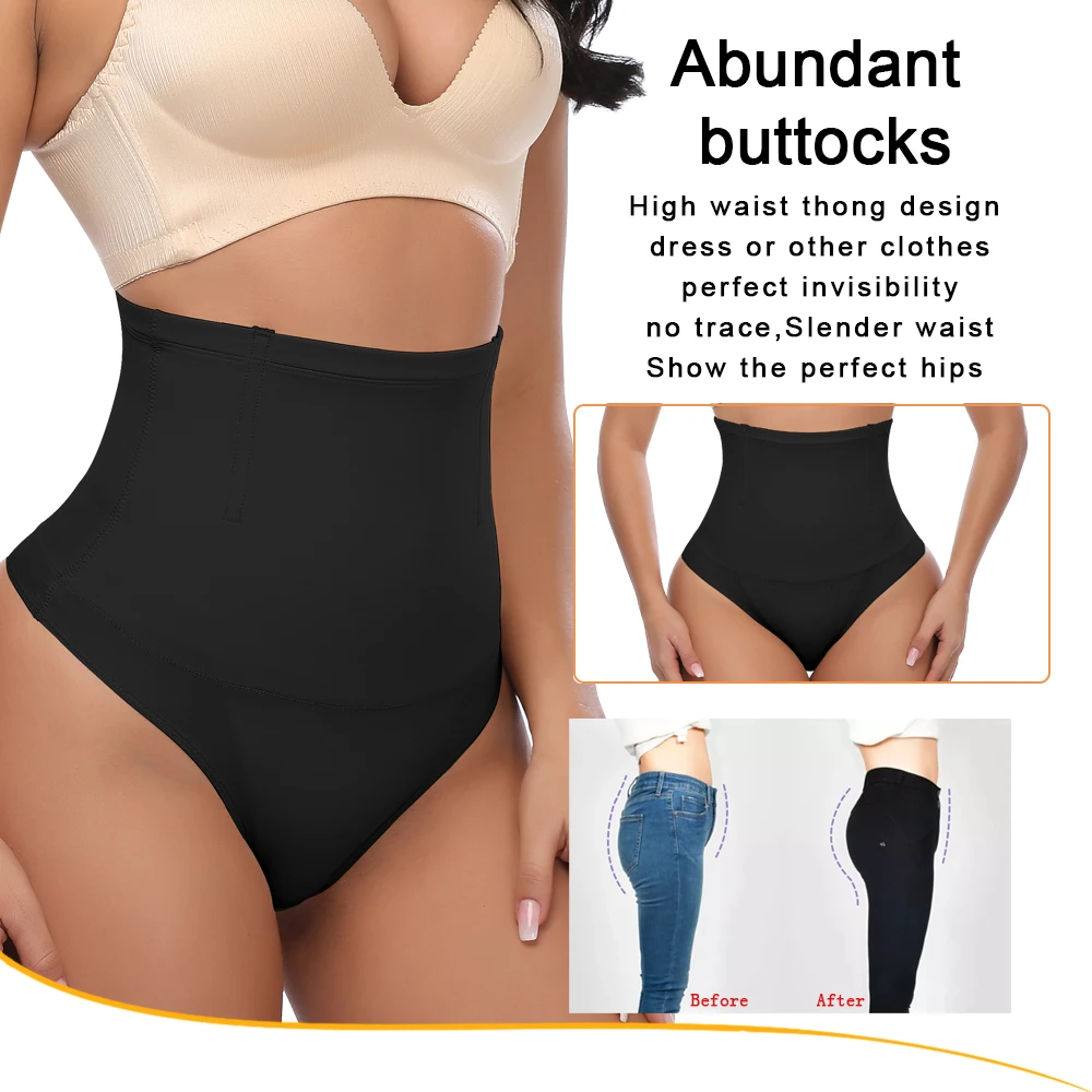 Sexywg Thong Shapewear Tummy Controle Naadloze String Shaper Slipje Body Shaper Hoge Taille String Taille Shapewear Voor Vrouwen