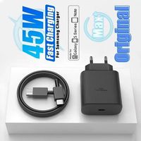PD 45W 5A Super Fast Charger for Samsung S21 S22 S23 S24 Plus Note20 Ultra A34 A53 A54 A55 A71 A73 USB-C Quick Charging Cable 2m