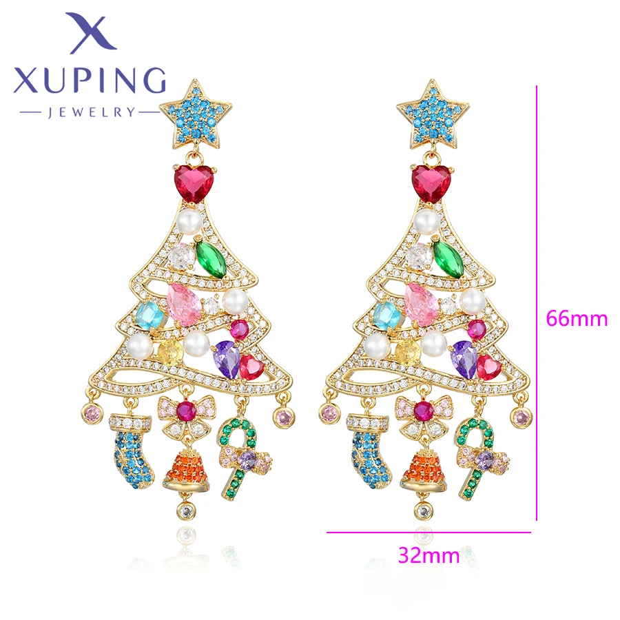 Xuping Jewelry New Arrival Luxury Chrismas Gift Earrings for Women Girl Charm Jewellery Gift 1525