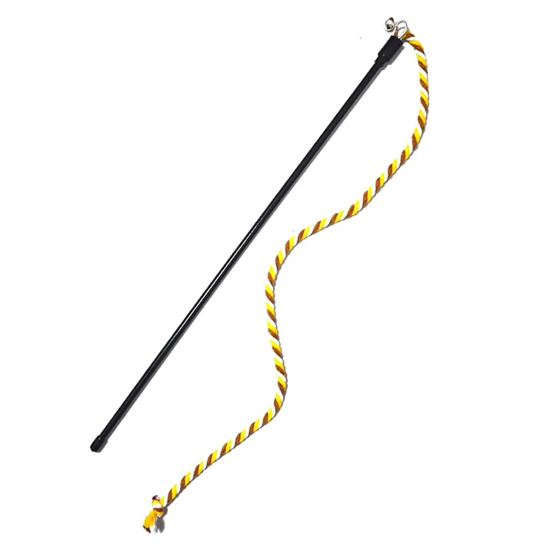 Interaktive Katzen Spielzeug Lange Satin Band Katze Teaser Stange Spielzeug Kätzchen Spielen Teaser Zauberstab Spielzeug Katze Stick Spielzeug
