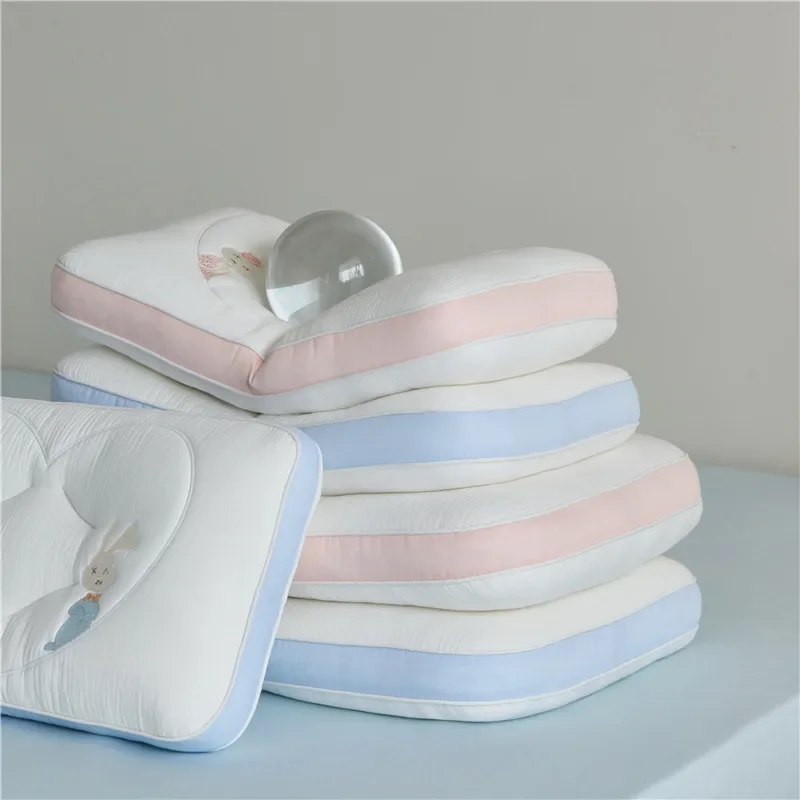 1PC Cotton Double-layer Gauze Small Children Pillow 30x50 40x60cm Student Dormitory Pillow Core Skin-friendly Soft Breathable