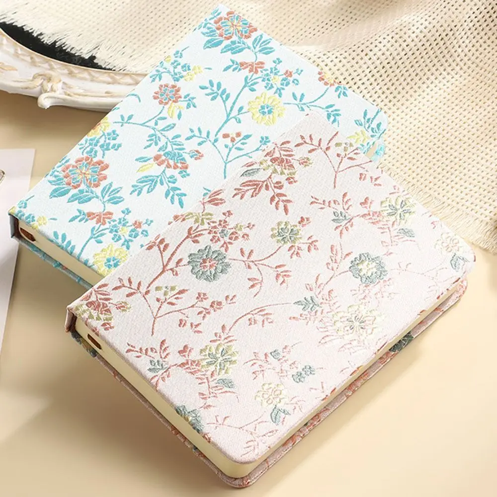 Journal Book Embossed Notebook Agenda Organizer Diary Book A6 Notebook Protect Eyes Dao Lin Paper Floral Student Notebook