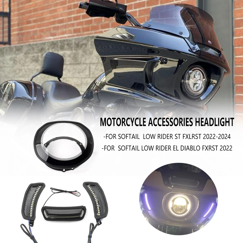 

New 2024 Motorcycle Accessories Headlight For Harley Softail Low Rider ST FXLRST 2022-2024