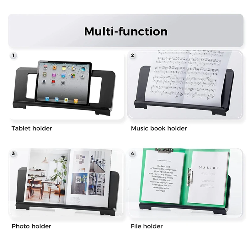 2X Sheet Music Stand, Portable Desktop Book Stand Sheet Music Stand For Casio Roland Yamaha P35 P45 P48 P105 P115 P121