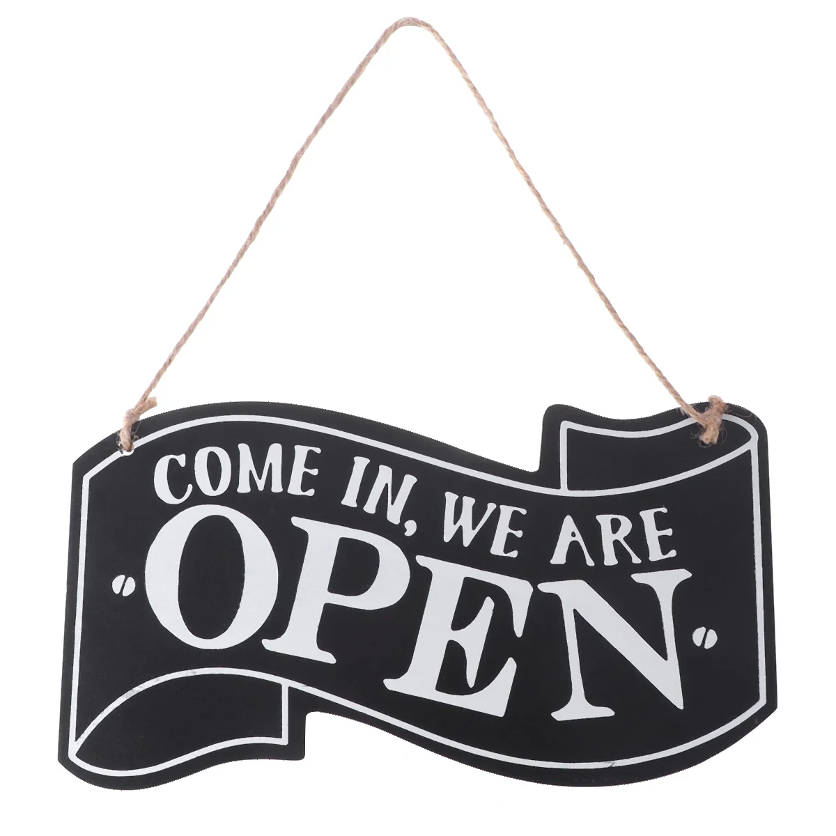 

Open Flags for Businesses and Close Sign Now Coffee Bar Closed Wooden Door Hanger Hangers Come Pendant