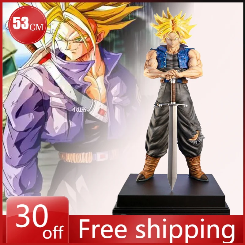 

53cm Dragon Ball Figure Torankusu Figures Trunks Extremely Large Collect Pvc Model Desktop Ornaments Holiday Gifts Children Toys