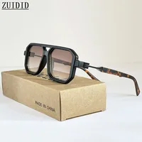 2025 Gafas De Sol cuadradas para Hombre, Gafas De Sol Vintage con protección solar para mujer, Gafas De Moda Retro, Gafas De Sol De lujo para Hombre, Lunette Soleil Femme