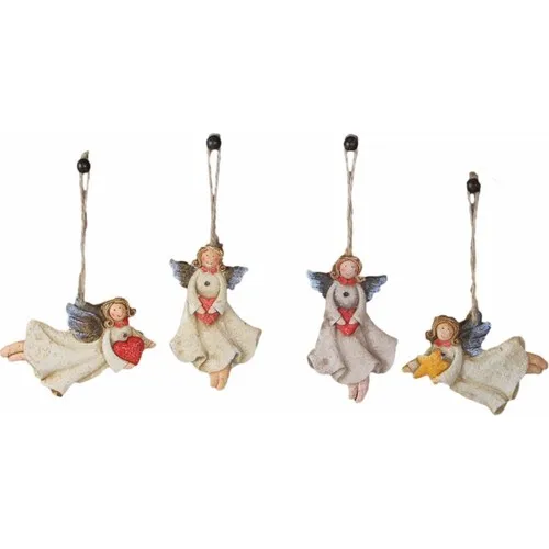 Hediyekanalı Polyester Vine-clad Angel Figured Quad Ornament Trinket 12