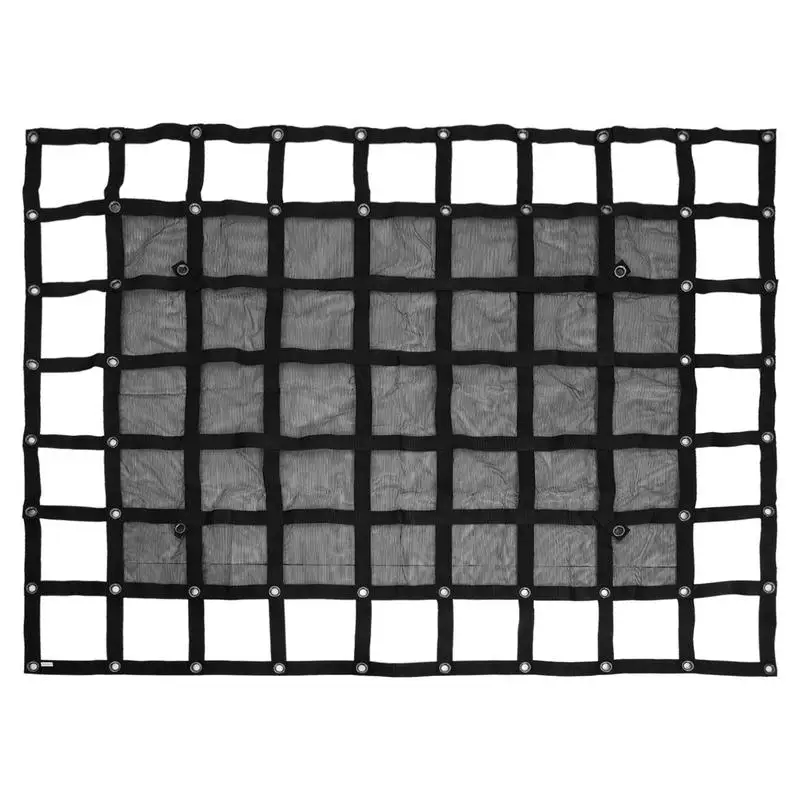 Truck Bed Mesh Cargo Net Mesh Bungee Net Heavy Duty For Storage Truck Bed Mesh Organizer Adjustable Stretchable Pickup Mesh Net