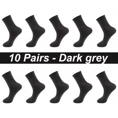 10Pairs/Lot Men Combed Cotton Socks Black Casual Business Breathable High Quality Man Sock New For Male Plus Size EU38-48 - Image 14