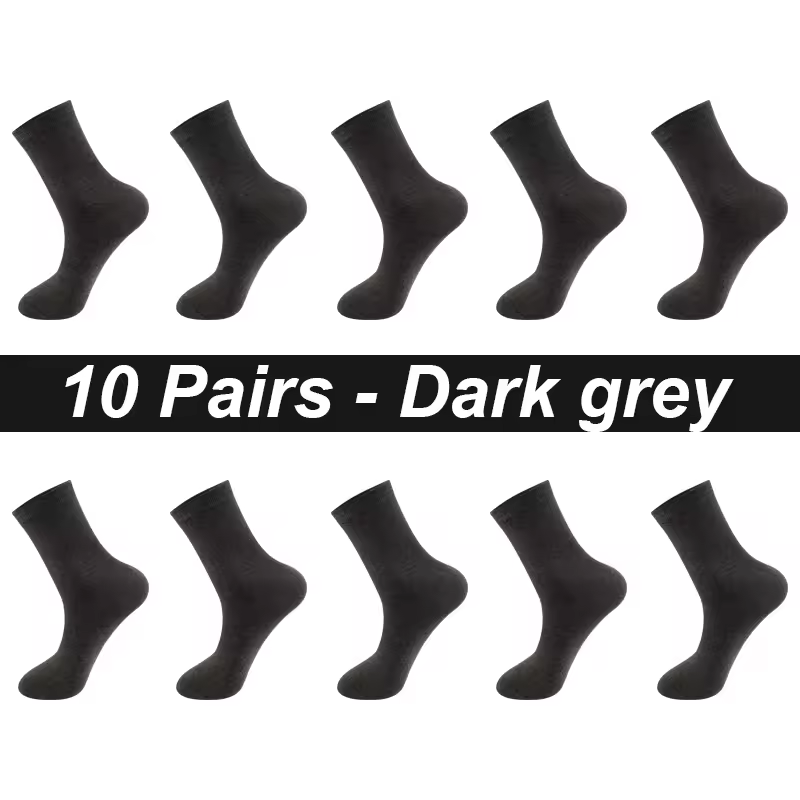 10Pairs/Lot Men Combed Cotton Socks Black Casual Business Breathable High Quality Man Sock New For Male Plus Size EU38-48 - Image 14