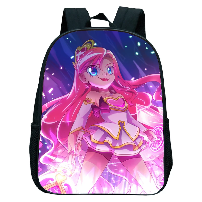 LoliRock Cartoon Print School Bags Boys Girls Kindergarten Backpack Toddler 12 Inch Waterproof Bookbag Anime Backpack Kids Bags