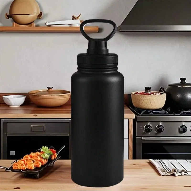 

30oz Stainless Steel Vacuum Mug - 12H Hot & 48H Cold Insulated Tumbler with Straw, Leakproof Lid for Car Cup Holder