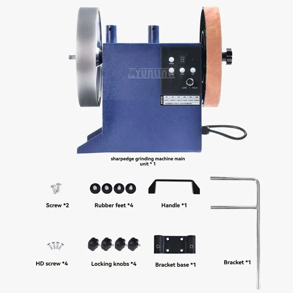 Low Speed Sharpener, 10-inch Household Electric Grinder， CBN Grinding Wheel Machine for Scissors & Kitchen Knives