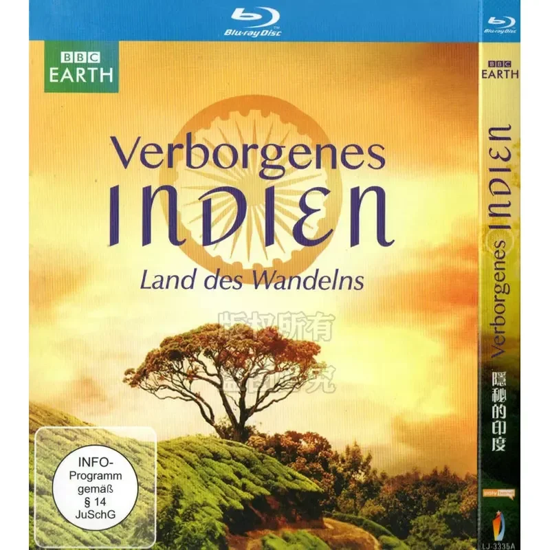 BBC Nature Biology Documentary, Hidden Indian BD Blu-ray high definition 1 disc